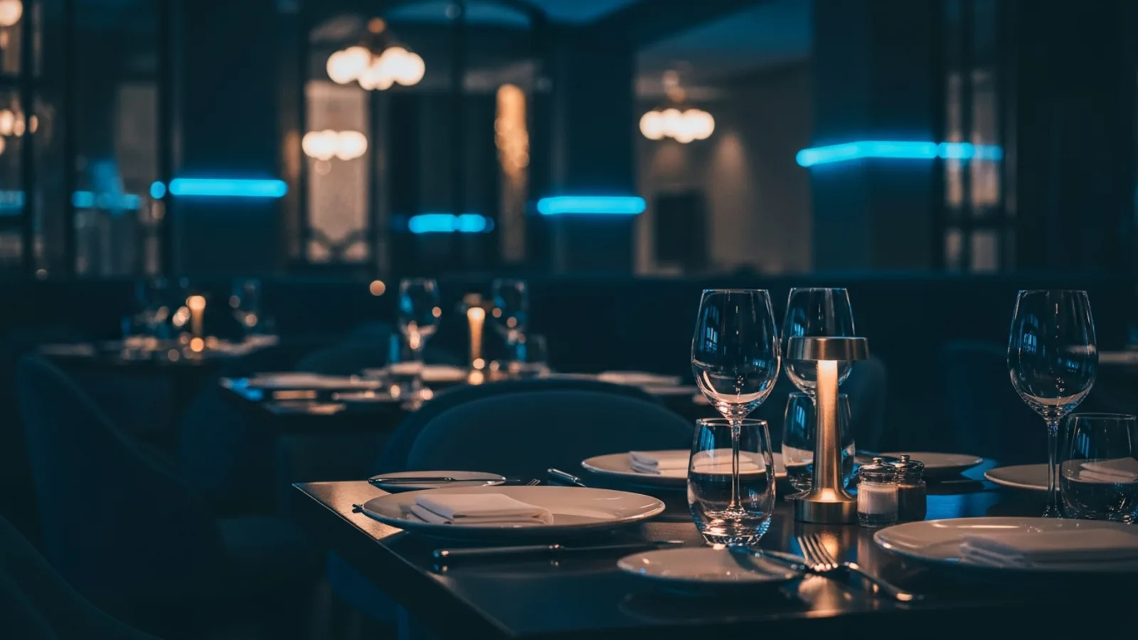 Chicago restaurant SEO, an upscale Chicago restaurant dining room