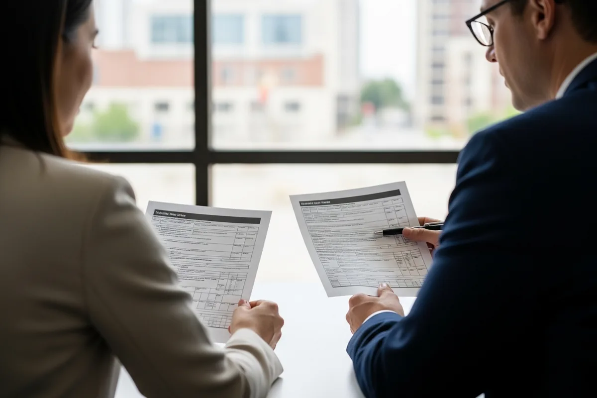 Chicago CPA SEO, an accountant meeting a client about taxes
