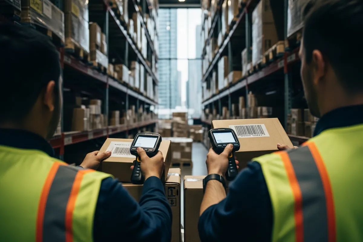 Chicago ecommerce SEO, a fulfillment team scanning packages in a warehouse