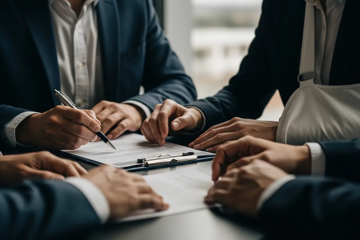 Chicago personal injury lawyer SEO, an injured client meeting a personal injury lawyer for a consultation