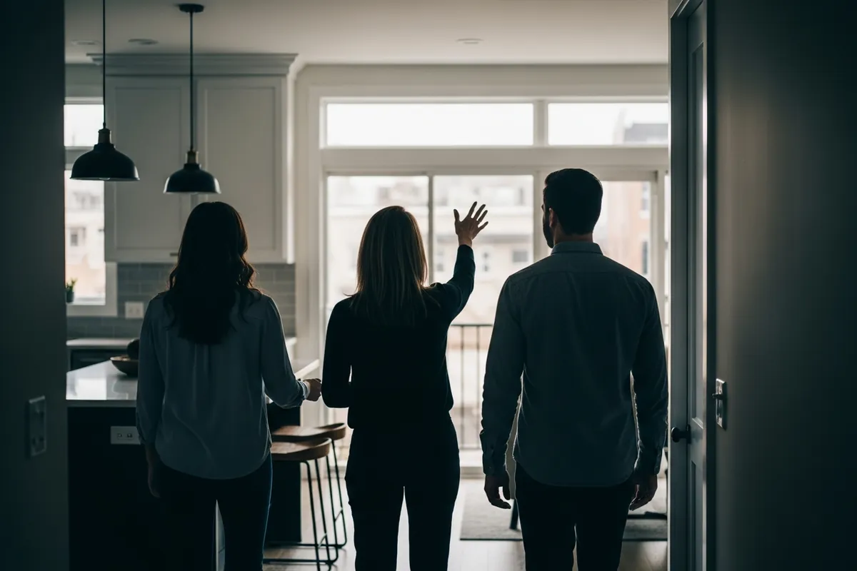 Chicago real estate agent SEO, a Chicago real estate agent showing a home to buyers